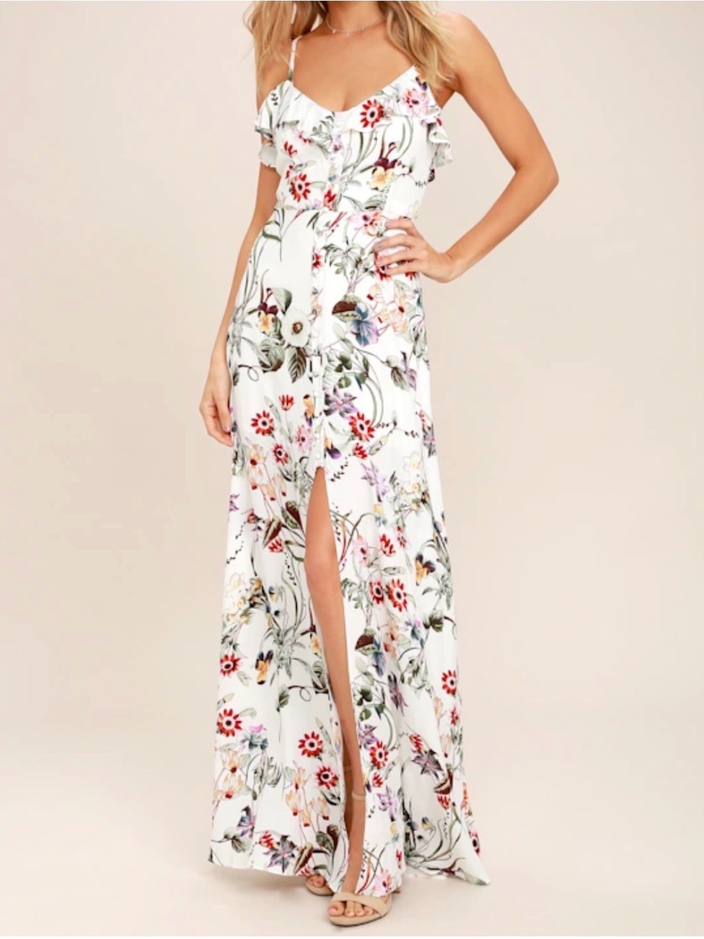 Lulu's floral print maxi dress